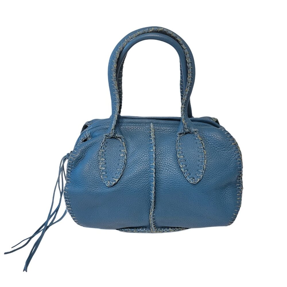Carlos Falchi Blue Handbag